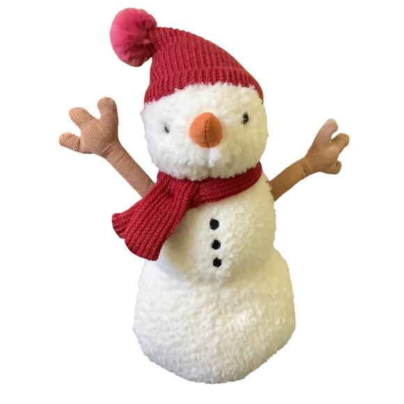 Jellycat London I am Teddy Snowman 9" Plush Stuffed Animal Toy NWT - Picture 1 of 7